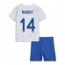 Frankrike Adrien Rabiot #14 Bortedraktsett Barn VM 2022 Korte ermer (+ Korte bukser)